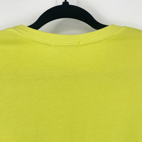 AGOLDE Womens Crew Neck Long Sleeve‎ Vibrant Yellow Normcore Sweatshirt Small - Picture 8 of 10
